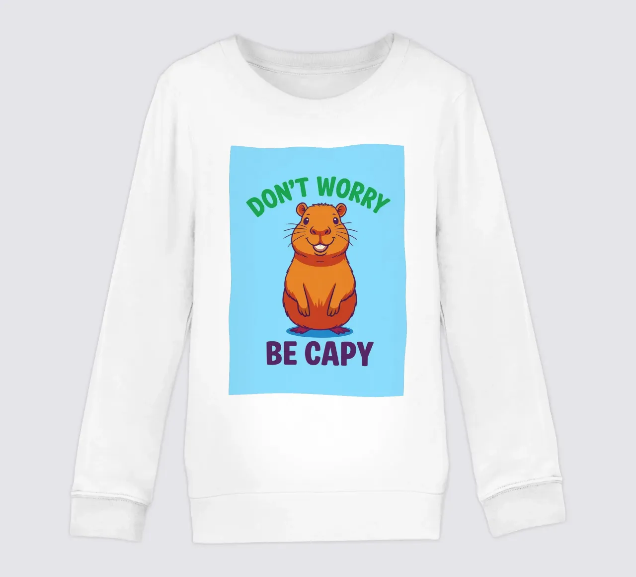 non preoccupatevi di essere capy felpa bambino da paroongs