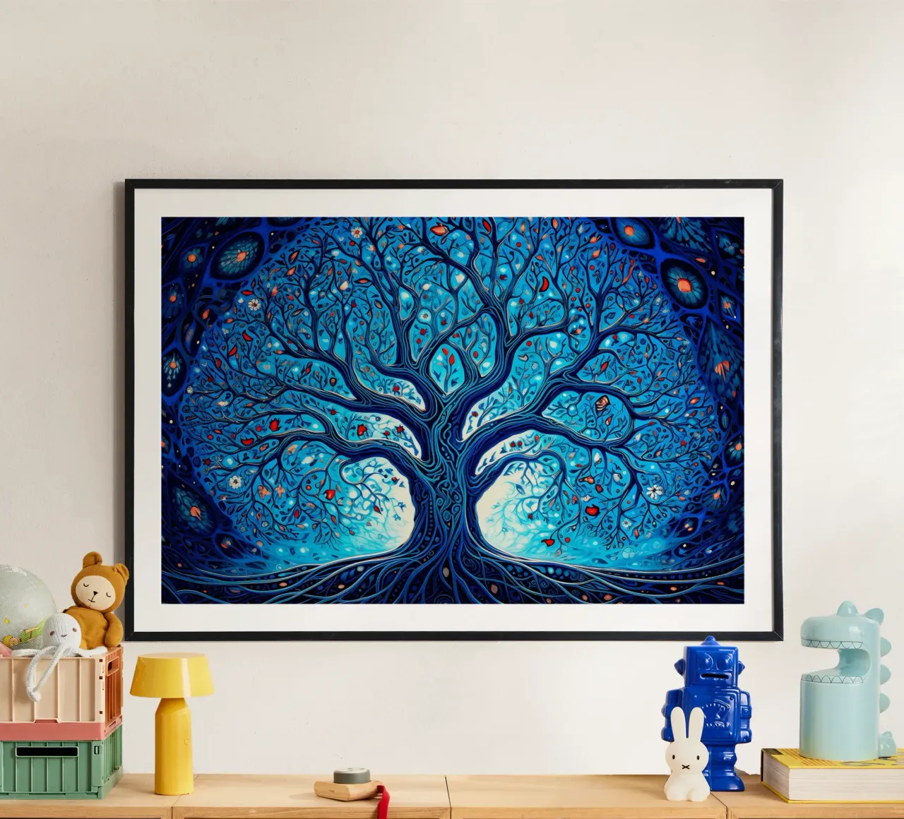 Albero della vita ll poster con telaio in alluminio da Jesse