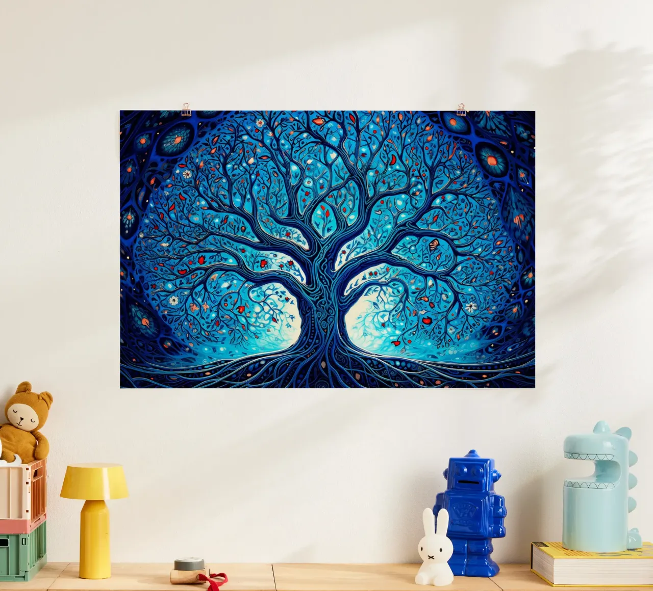 Albero della vita ll poster con telaio in alluminio da Jesse