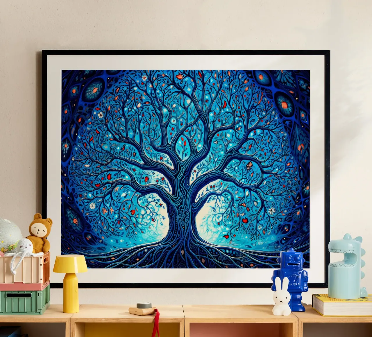 Albero della vita ll poster con telaio in alluminio da Jesse