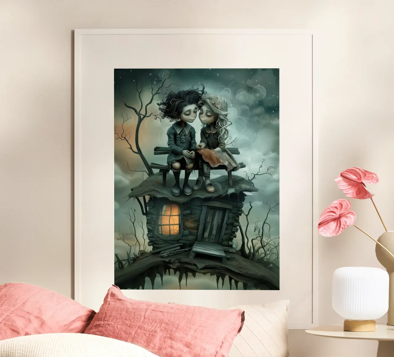 Il vero amore poster con telaio in plastica da Jesse