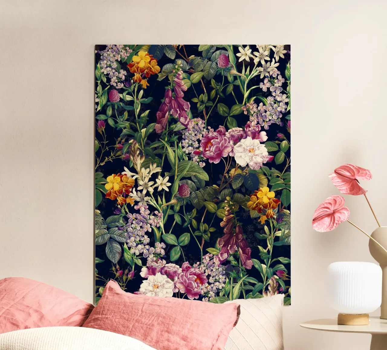 Midnight Forest VII poster con telaio in legno da burcukorkmazyurek