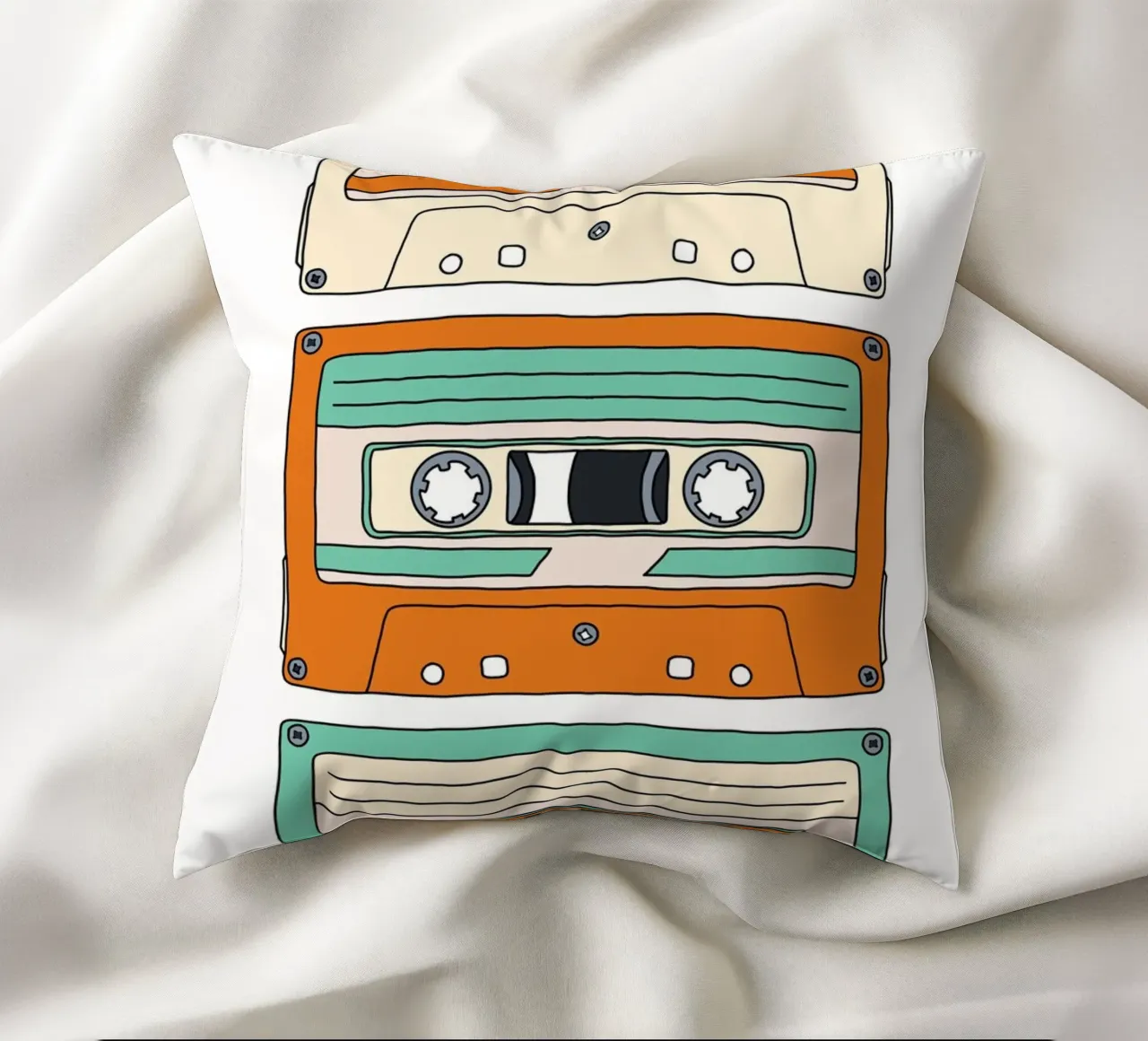 Retro Mixtape cuscino da BAINAI