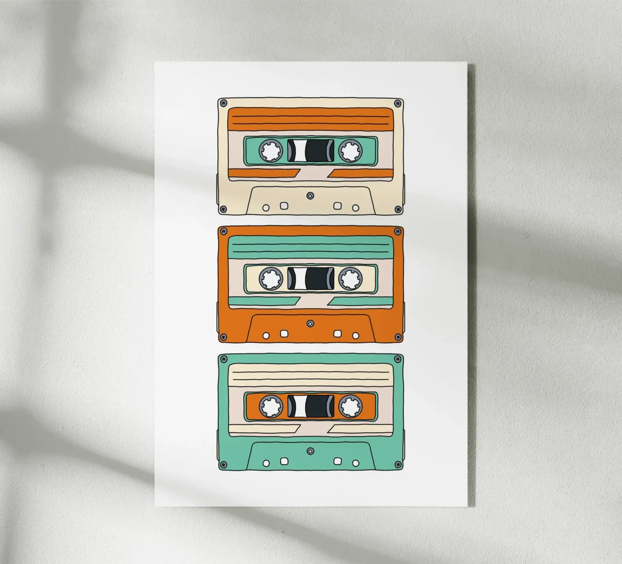 Retro Mixtape plexiglass da BAINAI