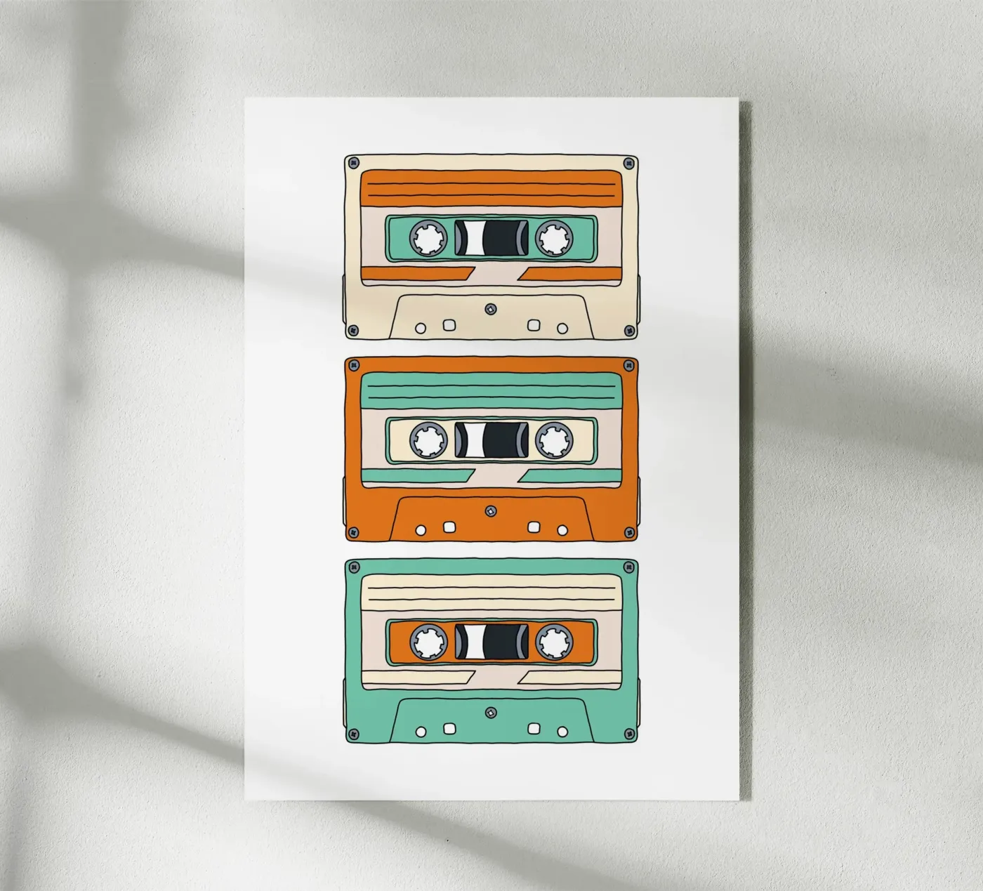 Retro Mixtape plexiglas de BAINAI