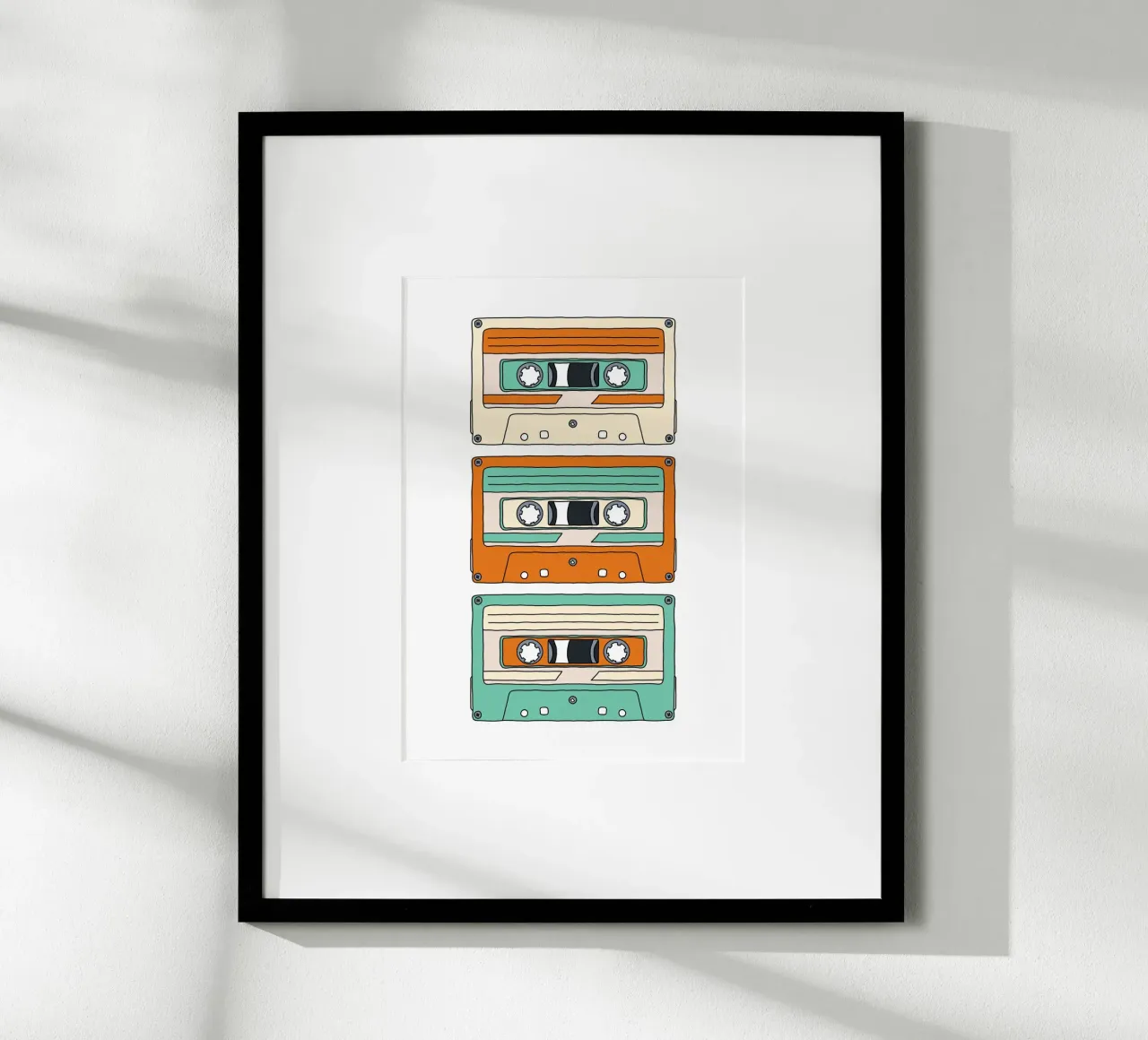 Retro Mixtape carta hahnemühle da BAINAI