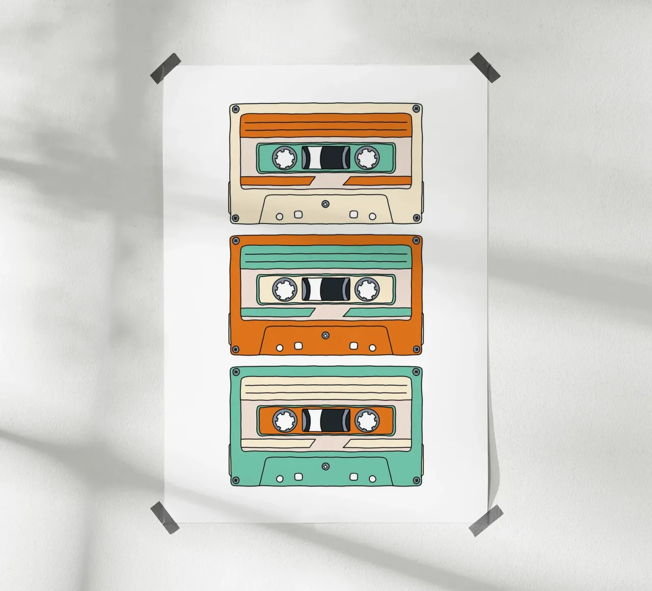 Retro Mixtape poster da BAINAI