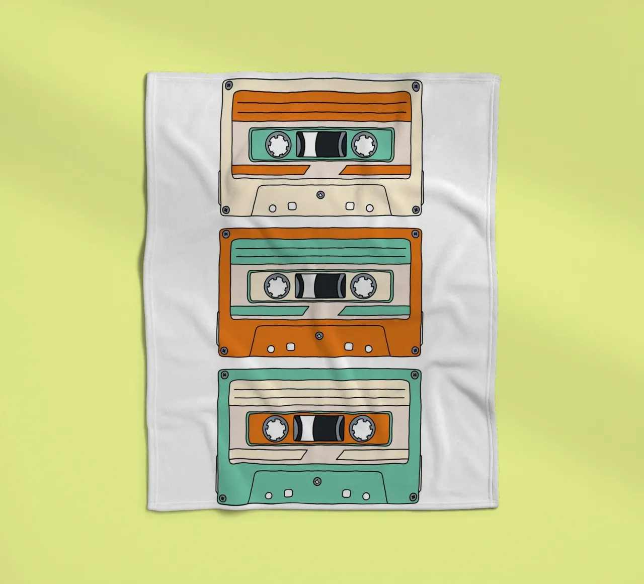 Retro Mixtape coperta in pile da BAINAI