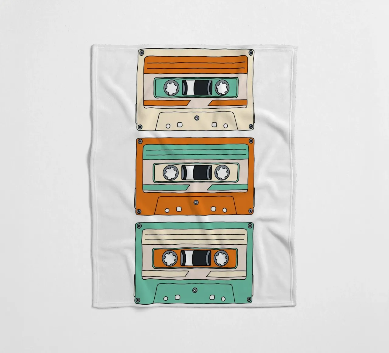 Retro Mixtape coperta in pile da BAINAI