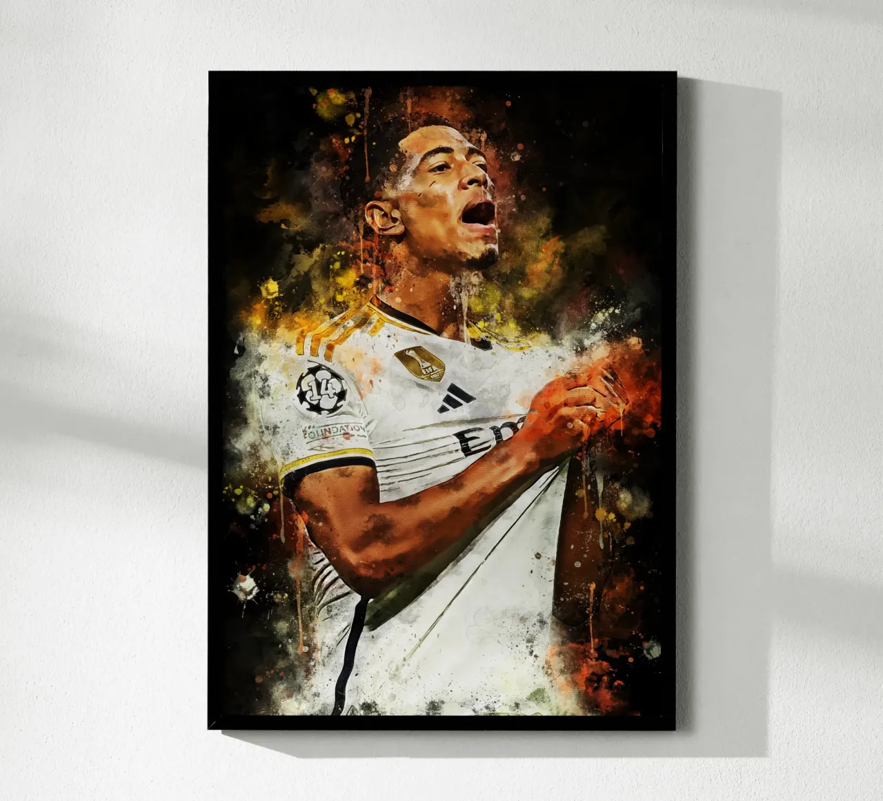 Jude Bellingham poster con telaio in plastica da MasterInkArt