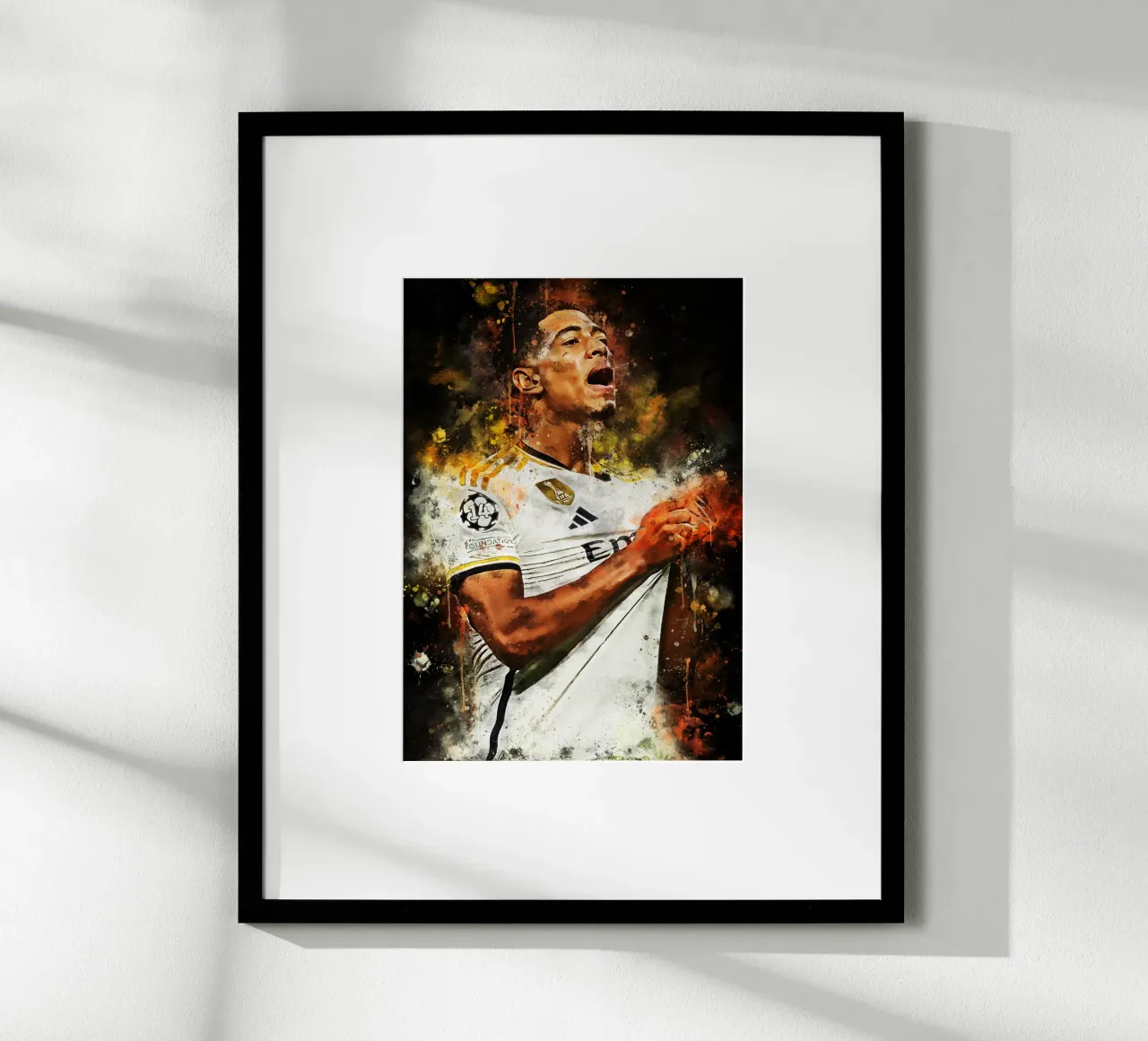 Jude Bellingham poster con telaio in plastica da MasterInkArt