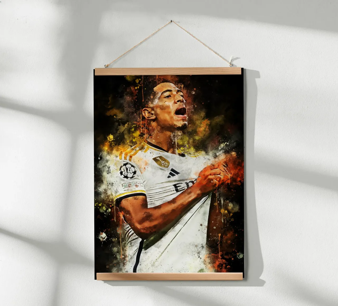 Jude Bellingham poster con telaio in plastica da MasterInkArt