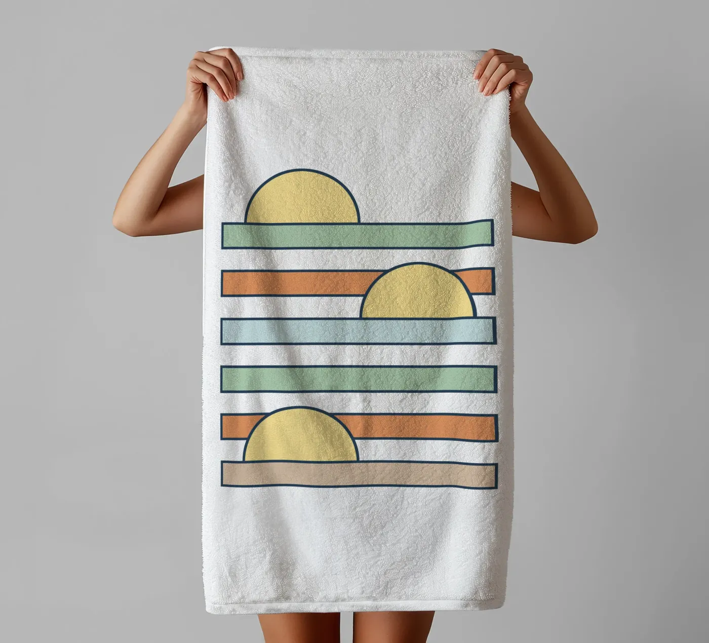 Sun drop towel by BAINAI