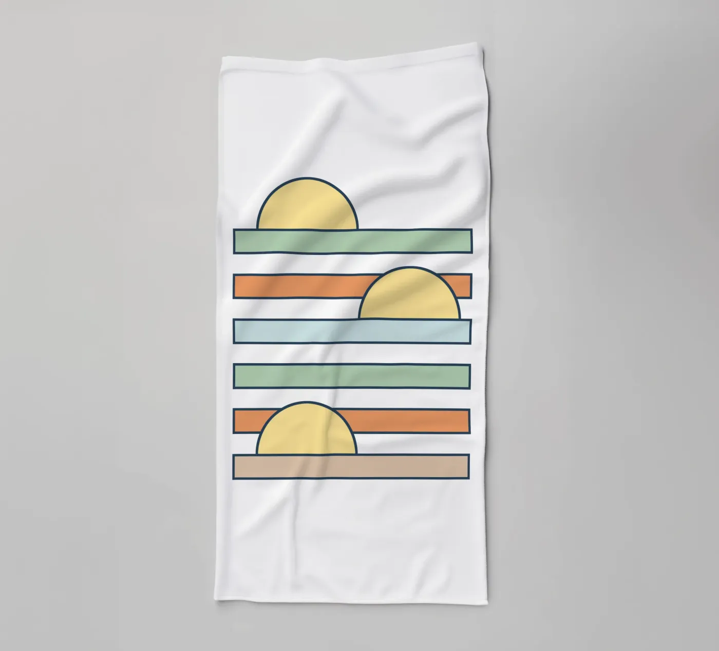 Sun drop towel by BAINAI