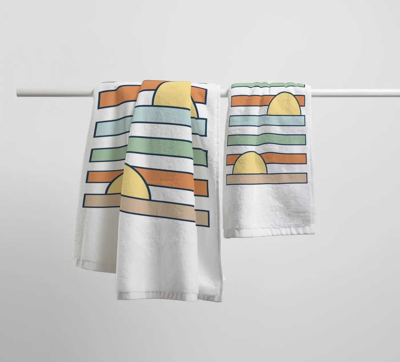Sun drop towel by BAINAI
