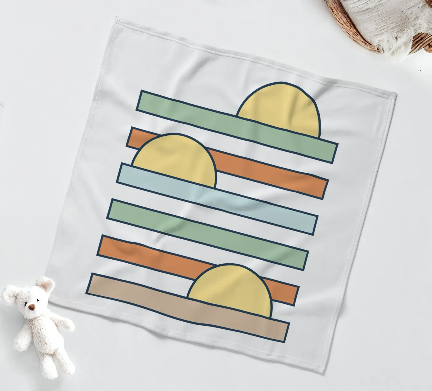 Sun drop fleece blanket by BAINAI