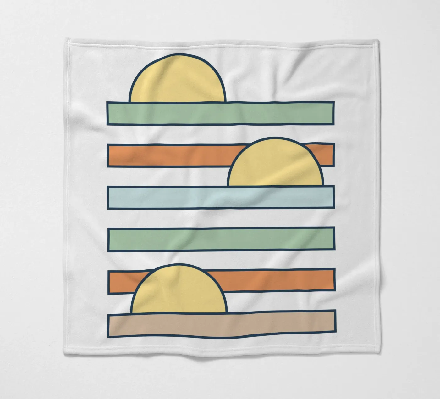 Sun drop fleece blanket by BAINAI