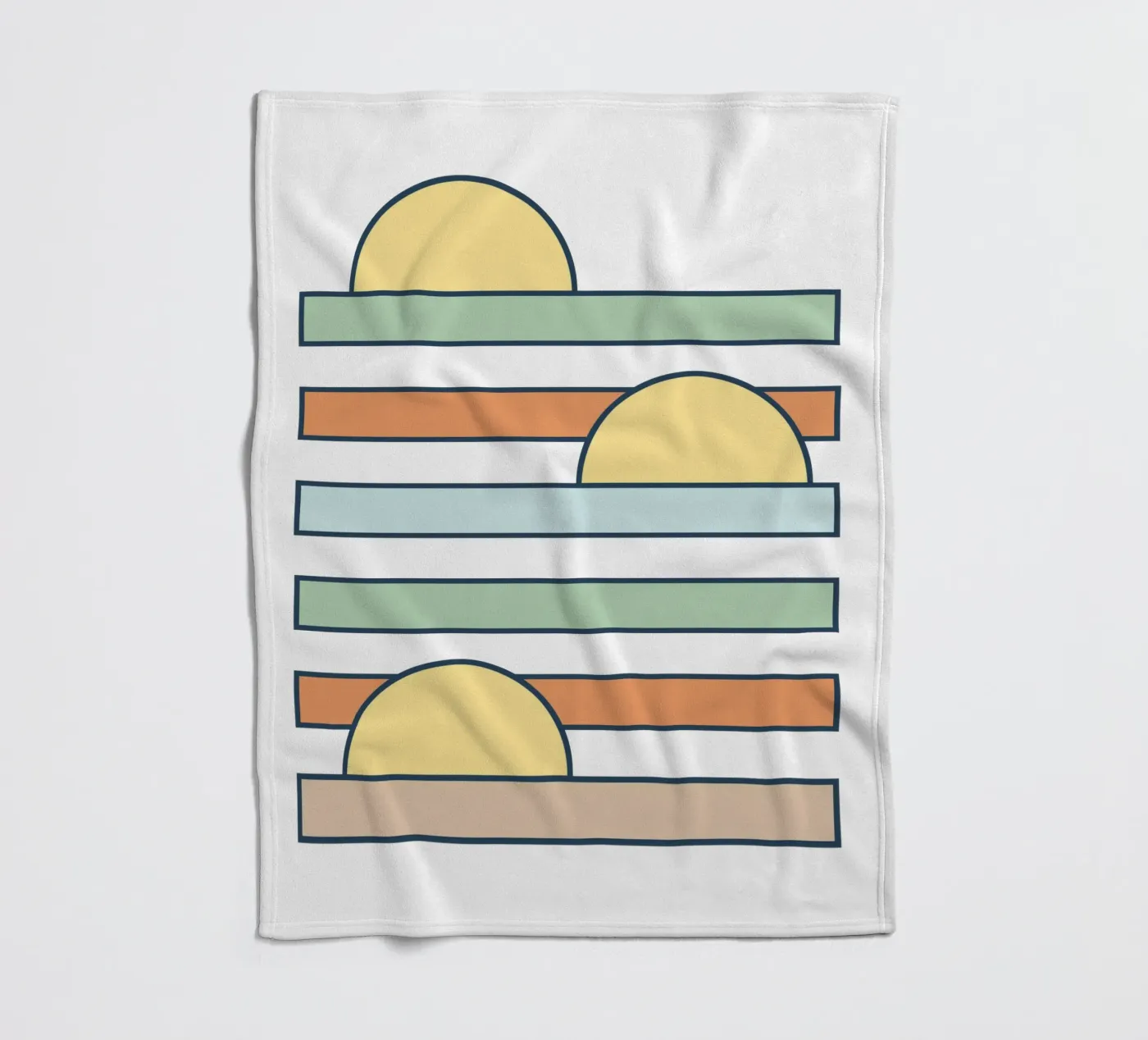 Sun drop fleece blanket by BAINAI