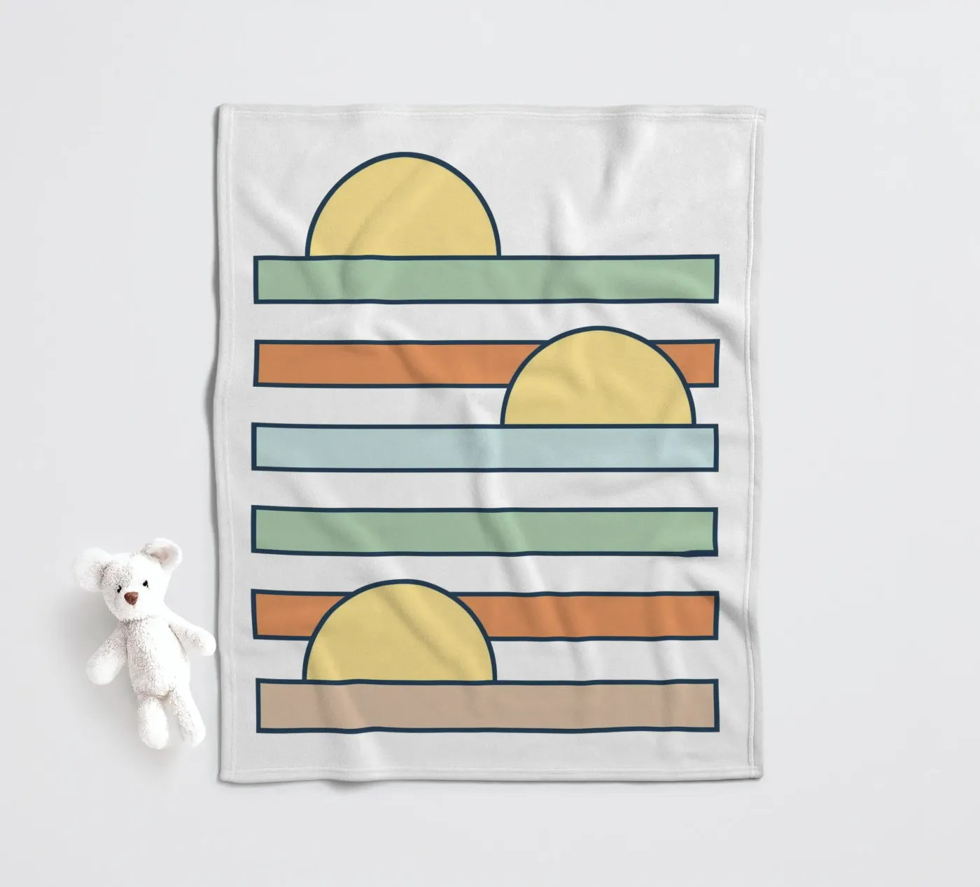 Sun drop fleece blanket by BAINAI