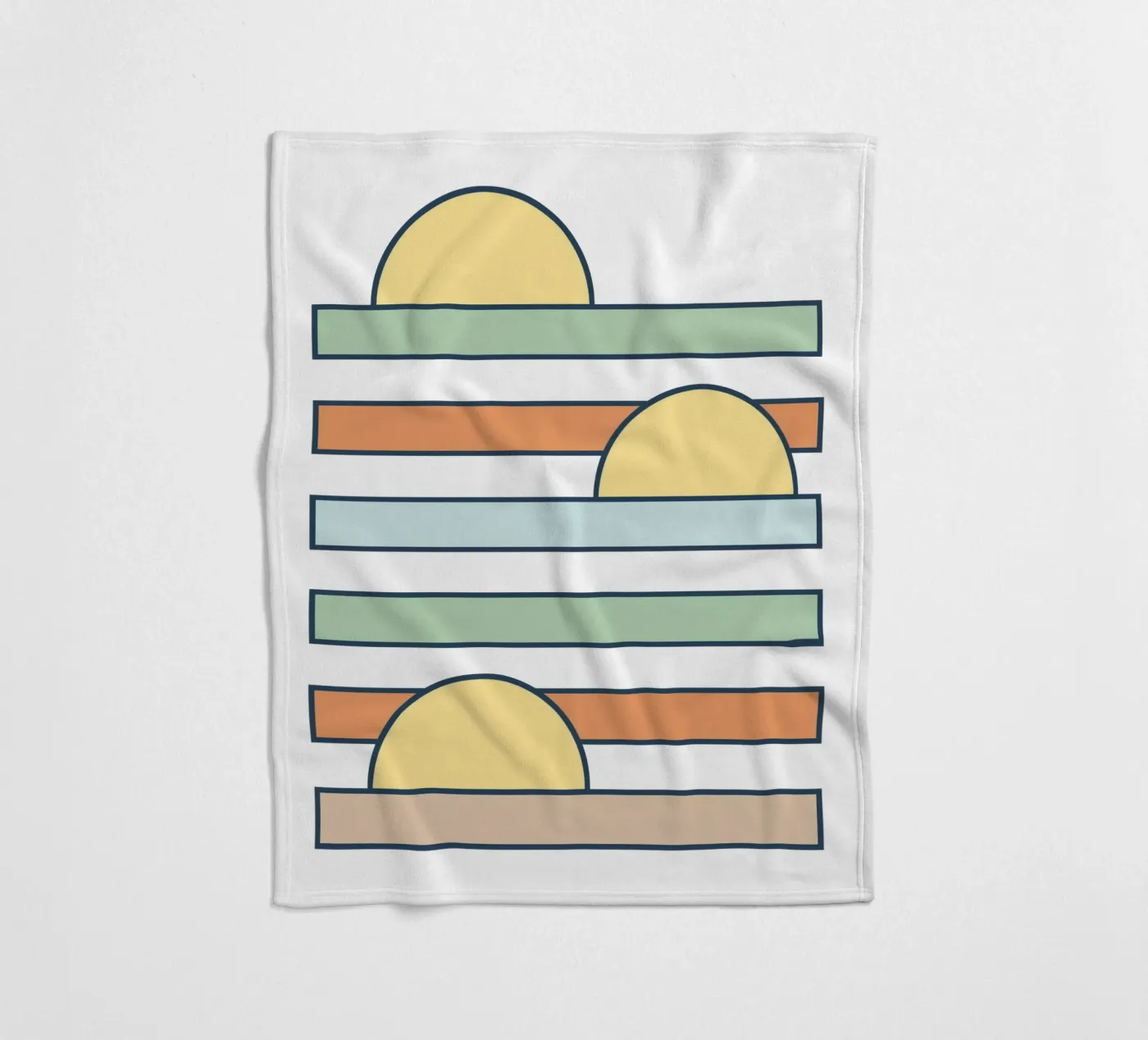 Sun drop fleece blanket by BAINAI