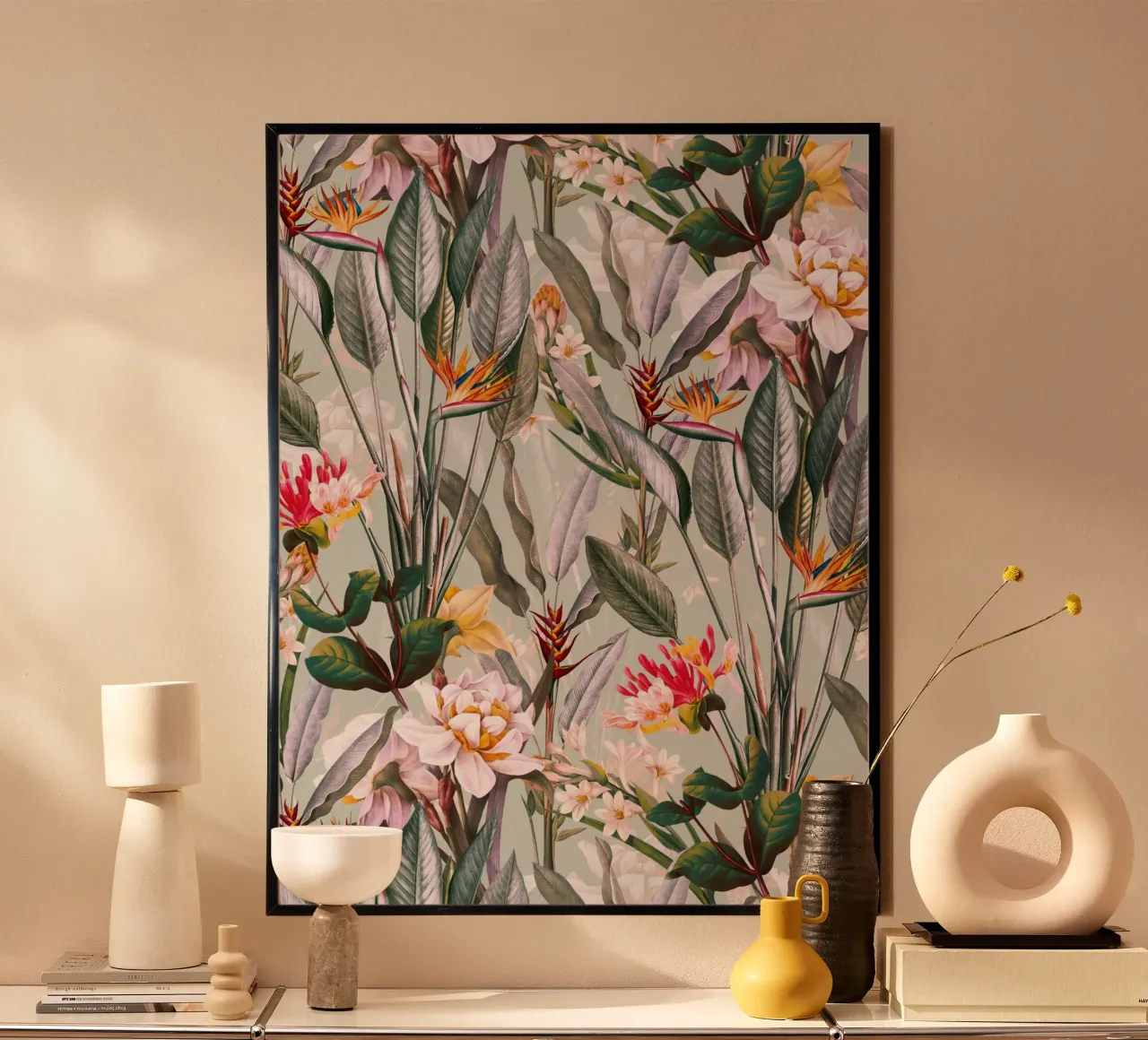 Magical Garden XIV poster con telaio in alluminio da burcukorkmazyurek