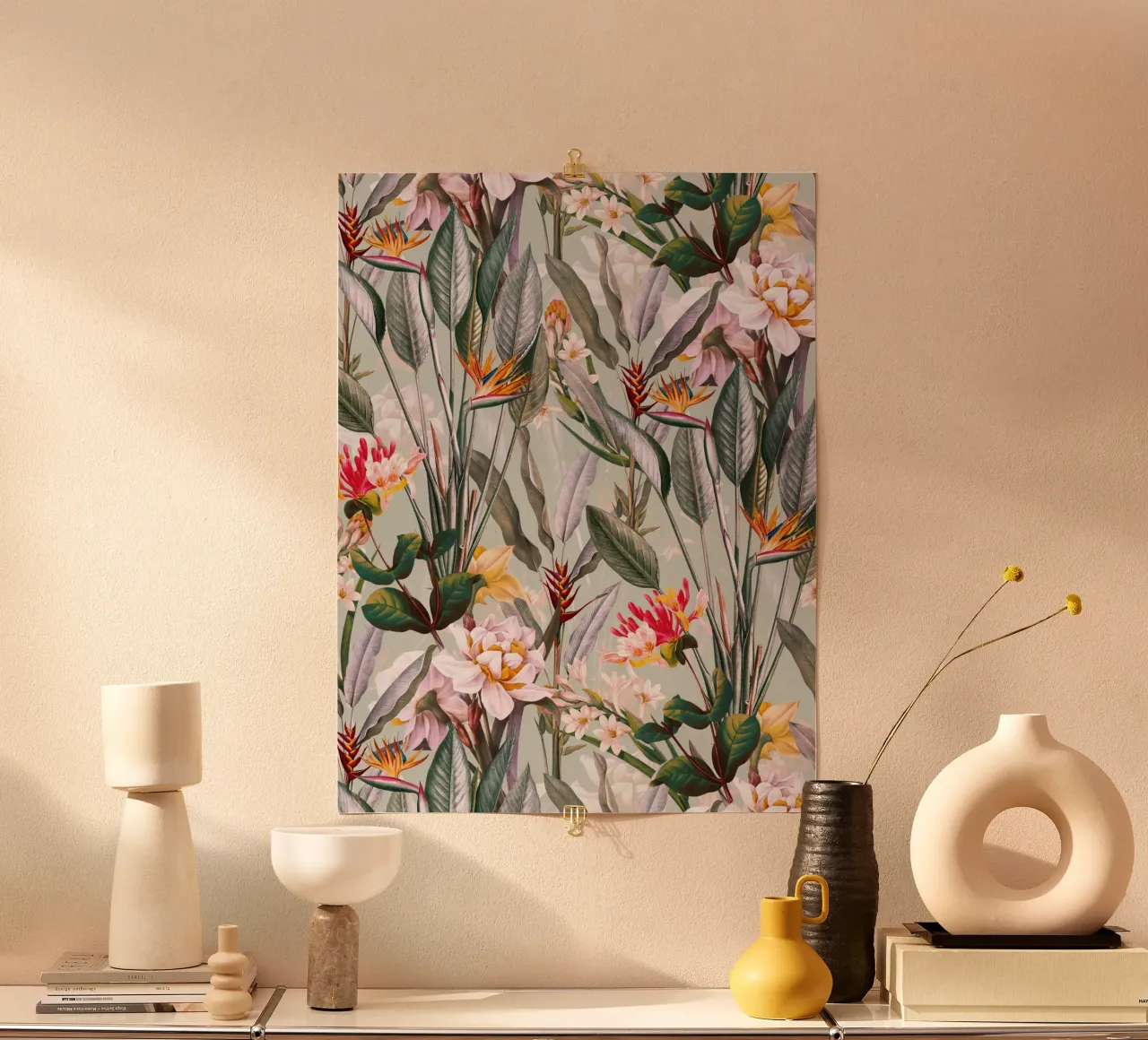 Magical Garden XIV poster con telaio in alluminio da burcukorkmazyurek