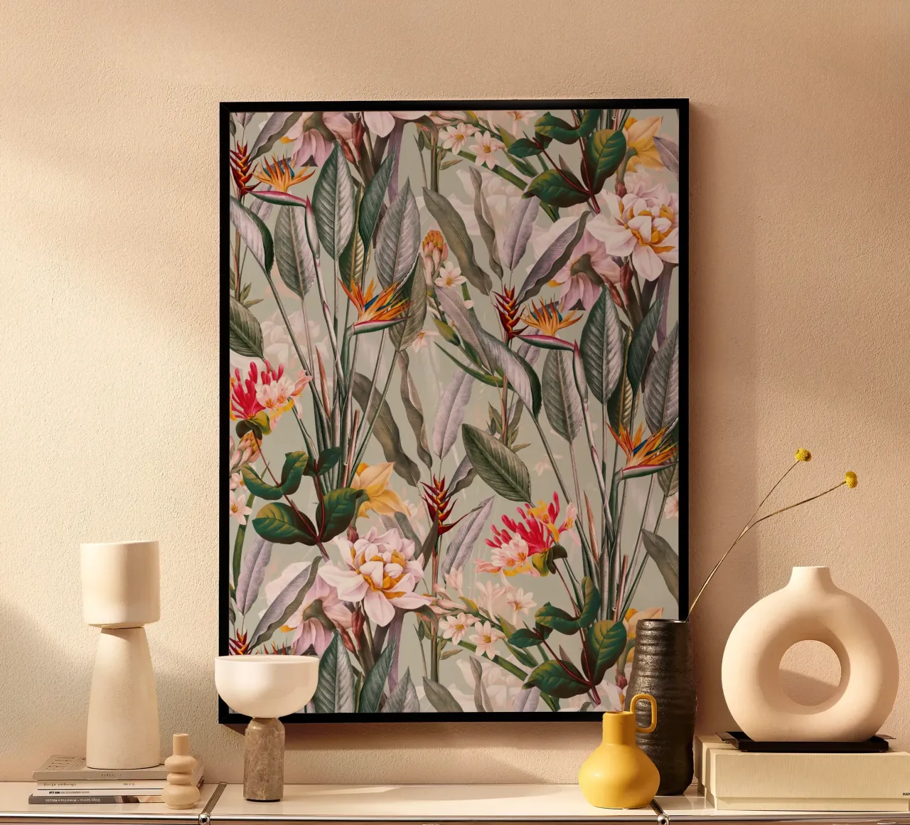Magical Garden XIV poster con telaio in alluminio da burcukorkmazyurek