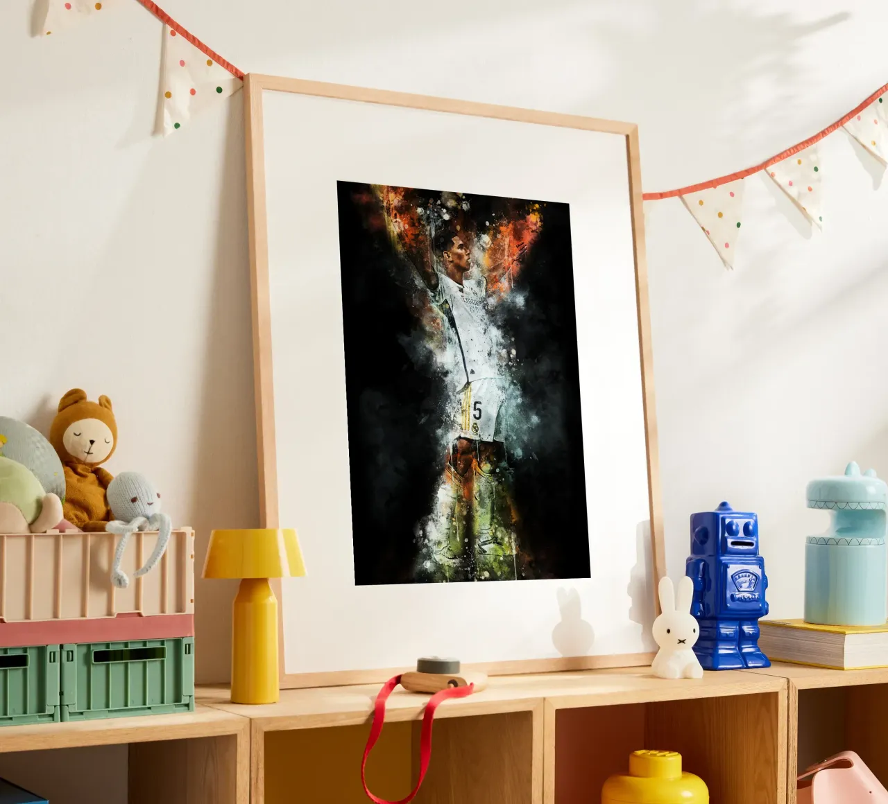 Jude Bellingham poster con telaio in legno da MasterInkArt