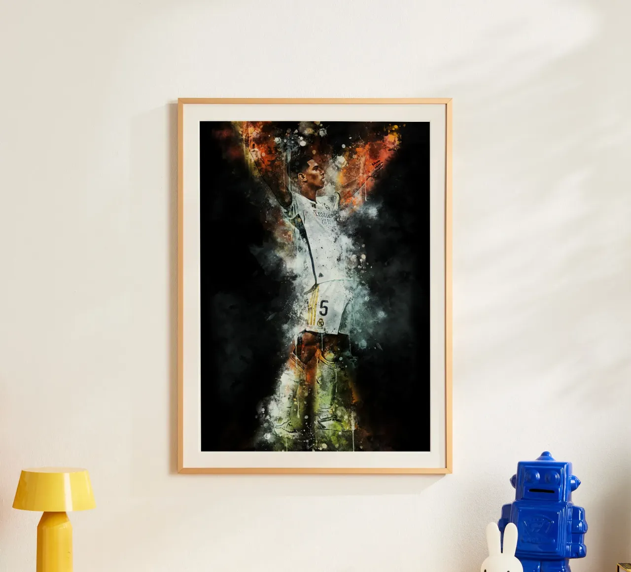 Jude Bellingham poster con telaio in legno da MasterInkArt