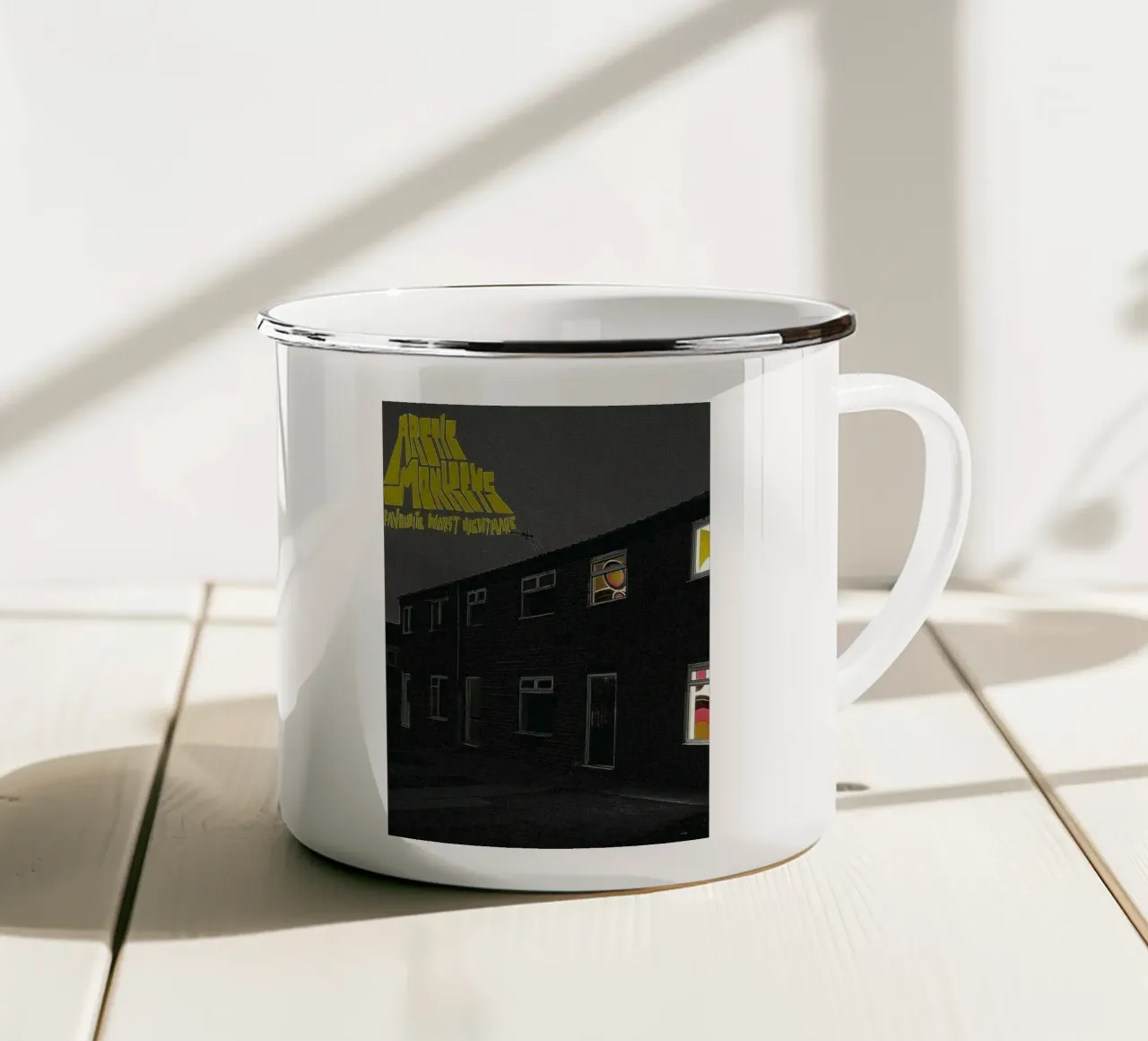 Il sipario cala su di noi tazza in smalto da piareto
