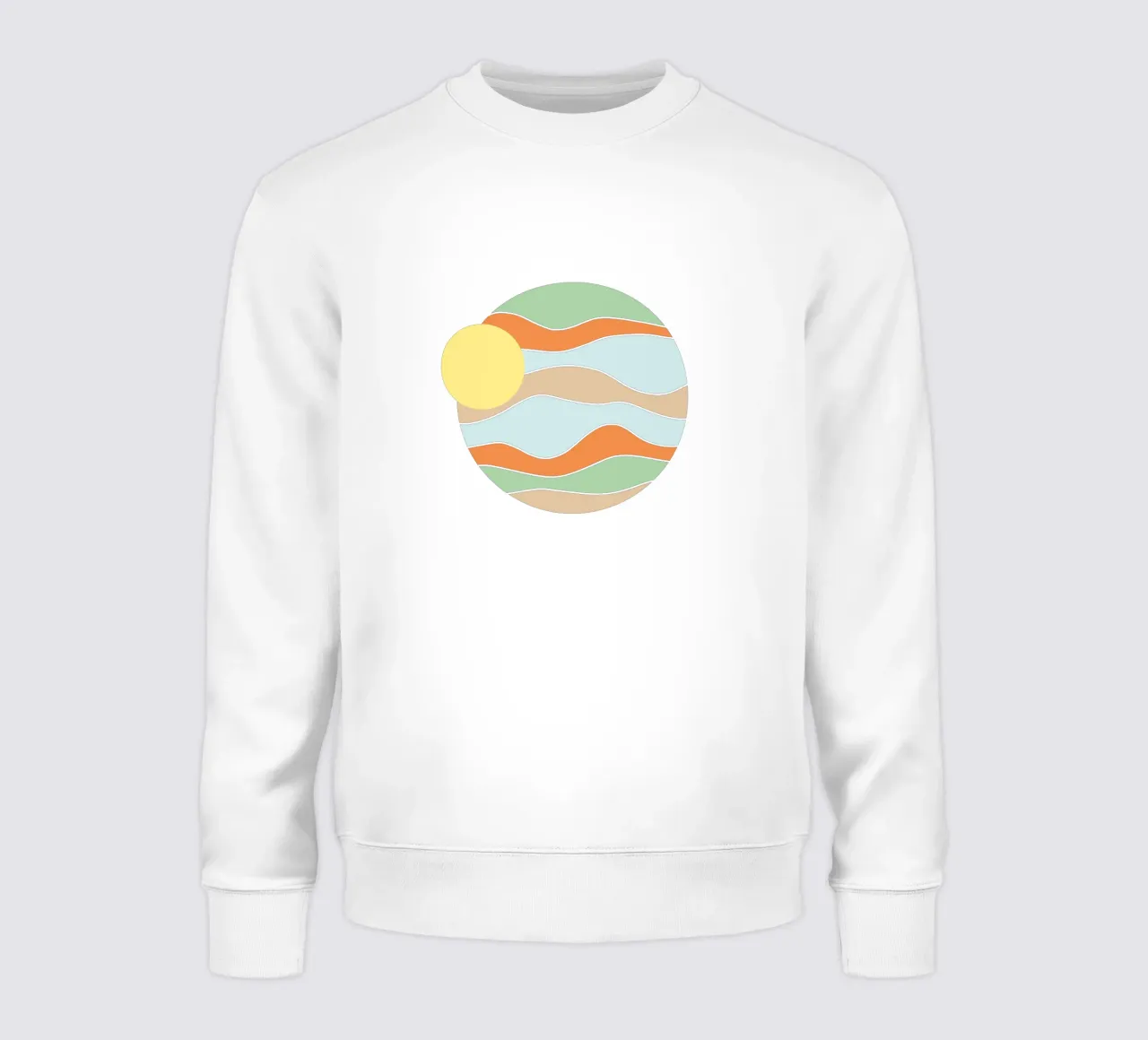 Retro abstract I sweatshirt by BAINAI