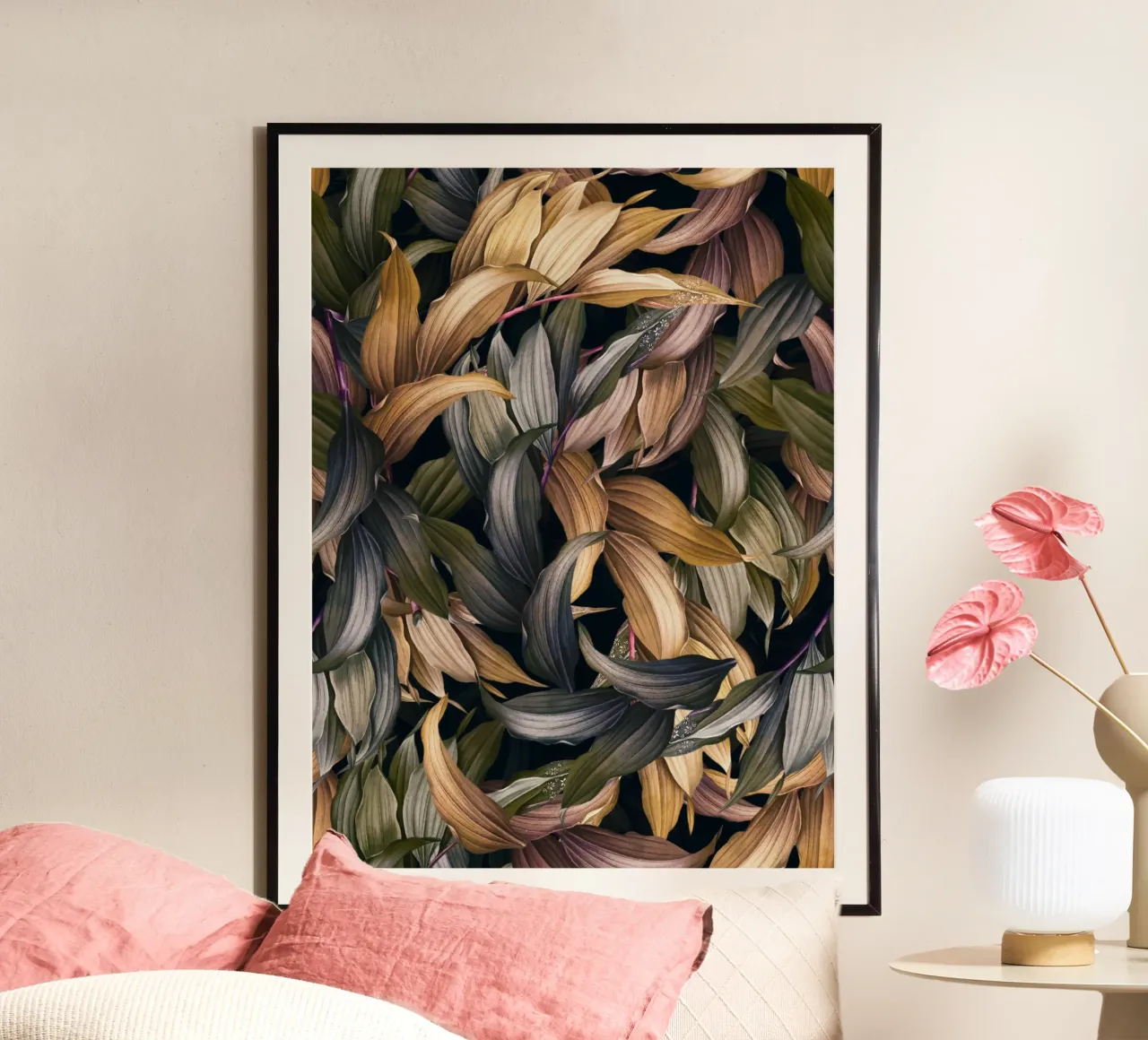 Tropical Magic Forest IV poster con telaio in plastica da burcukorkmazyurek