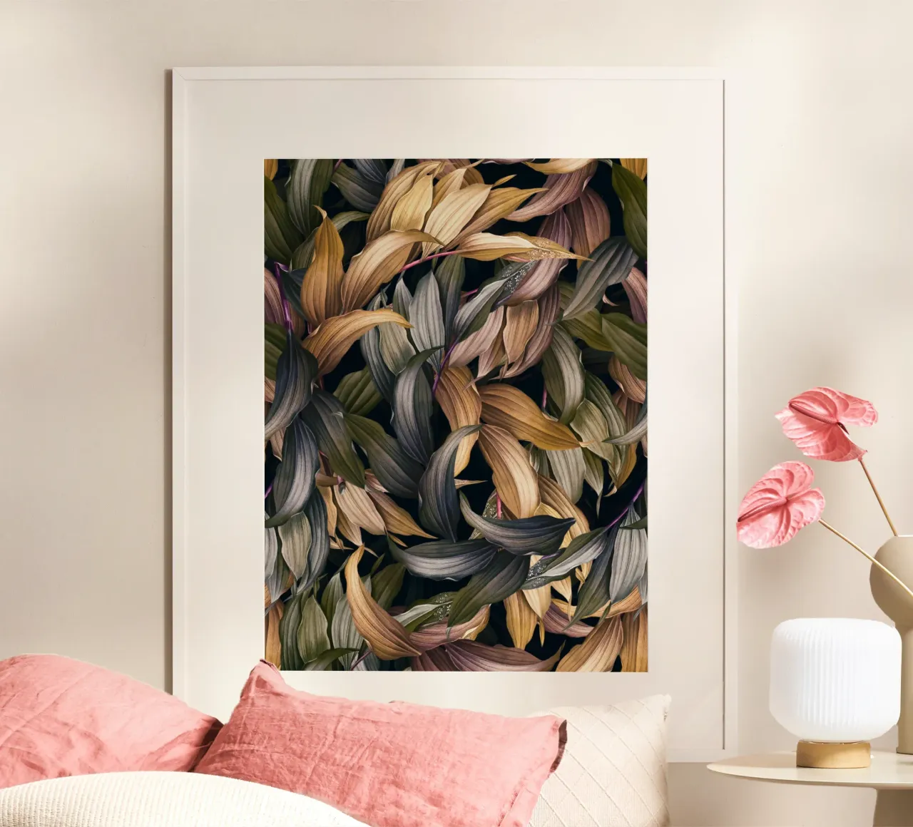 Tropical Magic Forest IV poster con telaio in plastica da burcukorkmazyurek