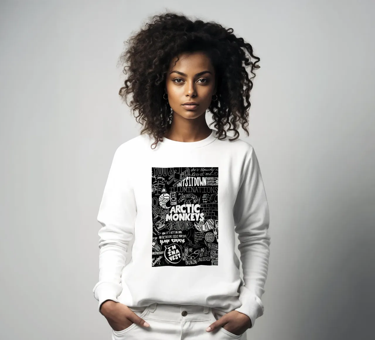 Schaduwen dansen op bakstenen muren sweatshirt van piareto