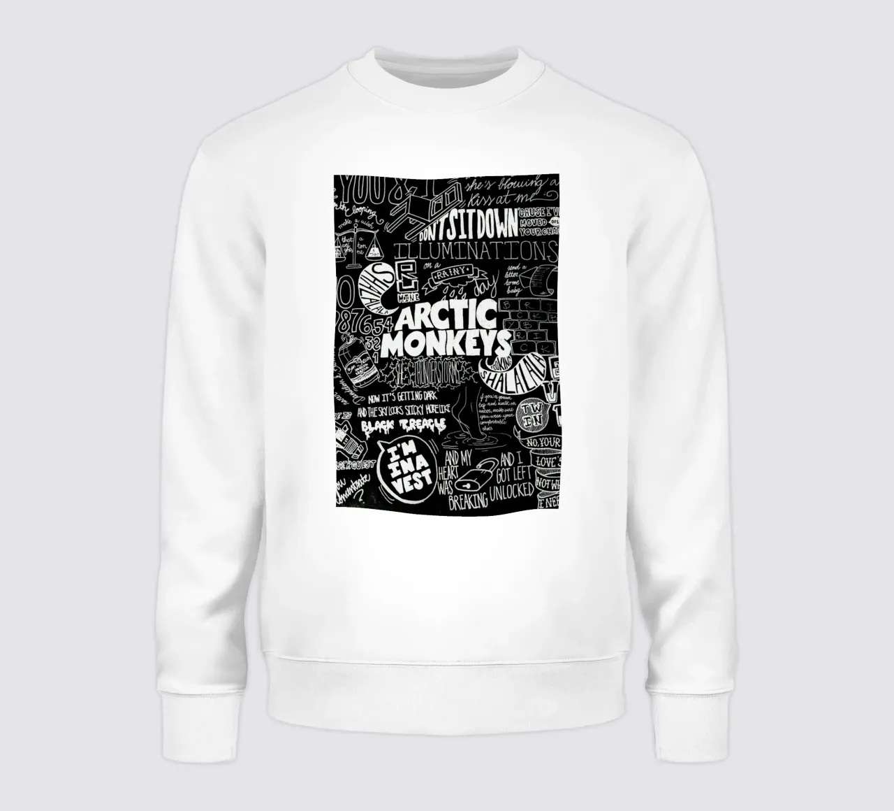 Schaduwen dansen op bakstenen muren sweatshirt van piareto