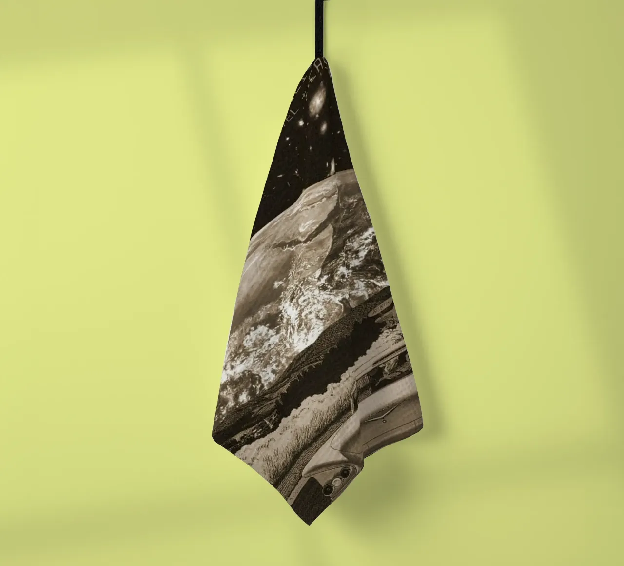 Notes perdues dans un bar isolé torchon de piareto