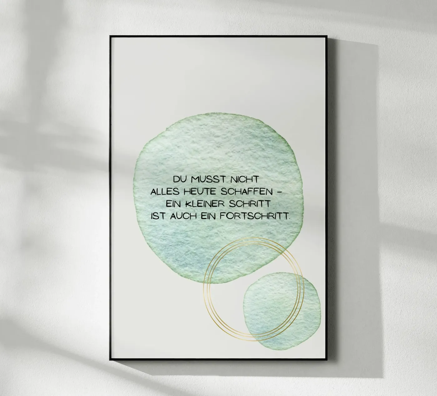 Kleiner Schritt plexiglass da isabels_wunderwelt_digital_art