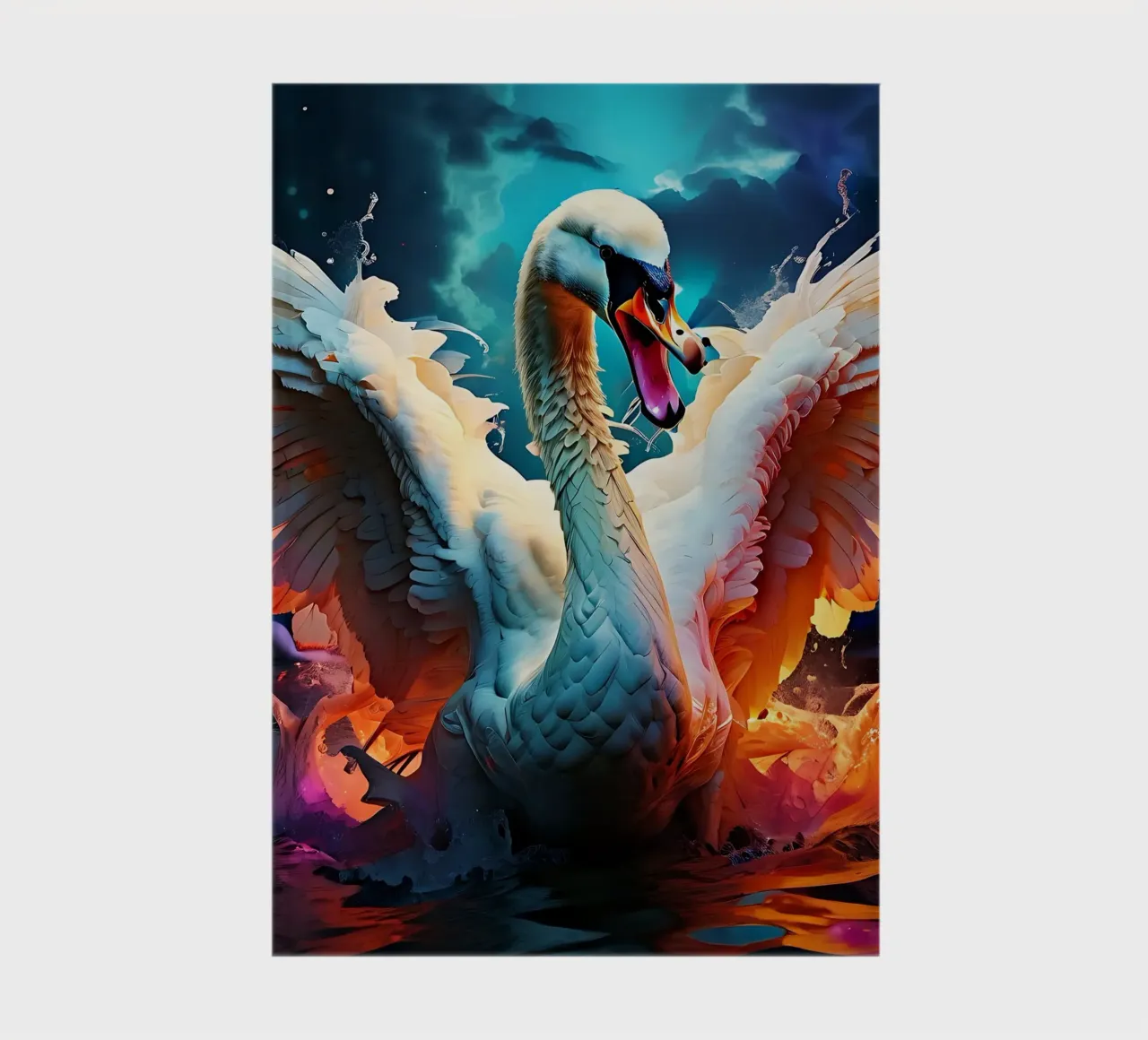 Swan_style_J_1 notebook by Tierisch bunt by LK