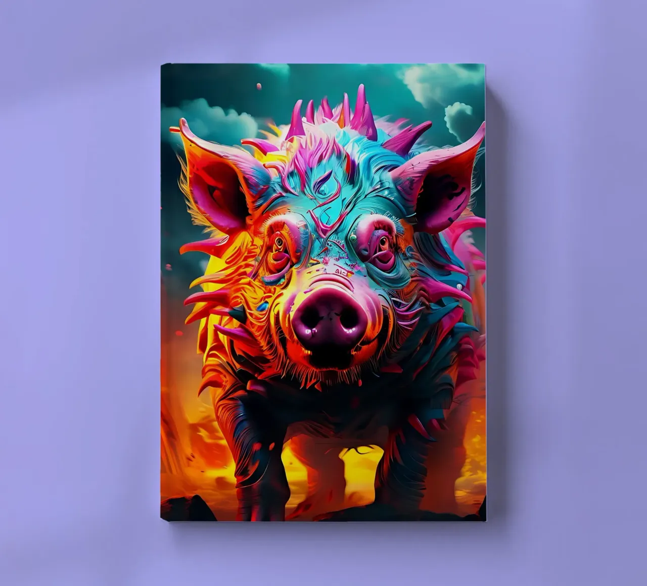 Pig_Style_J_1 notebook by Tierisch bunt by LK