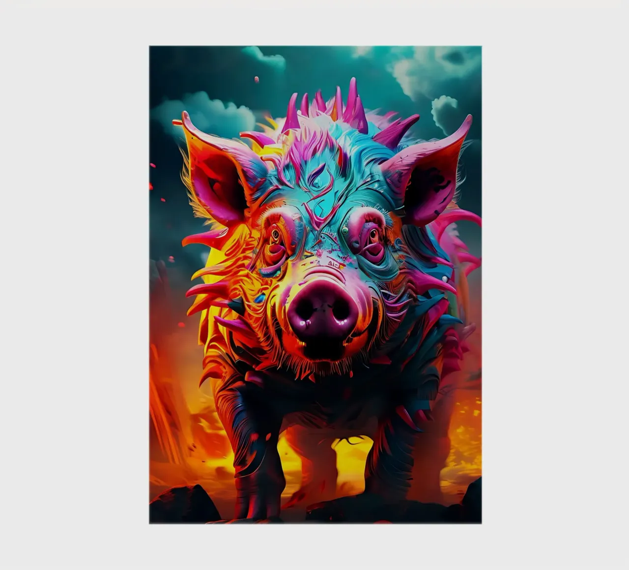 Pig_Style_J_1 notebook by Tierisch bunt by LK