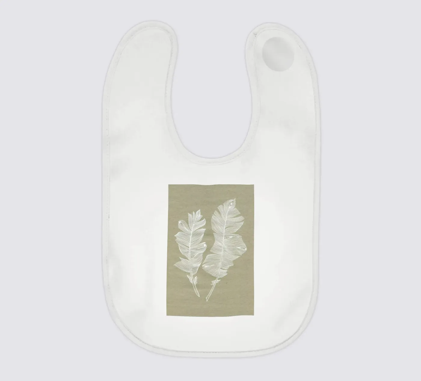 Feathers baby slabbetje van youdesignme