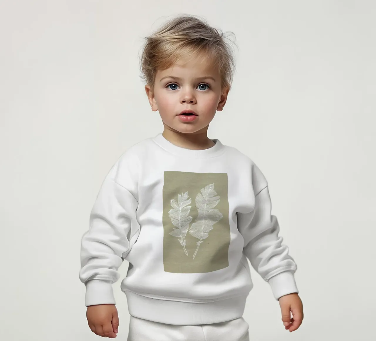 Feathers felpa neonato da youdesignme