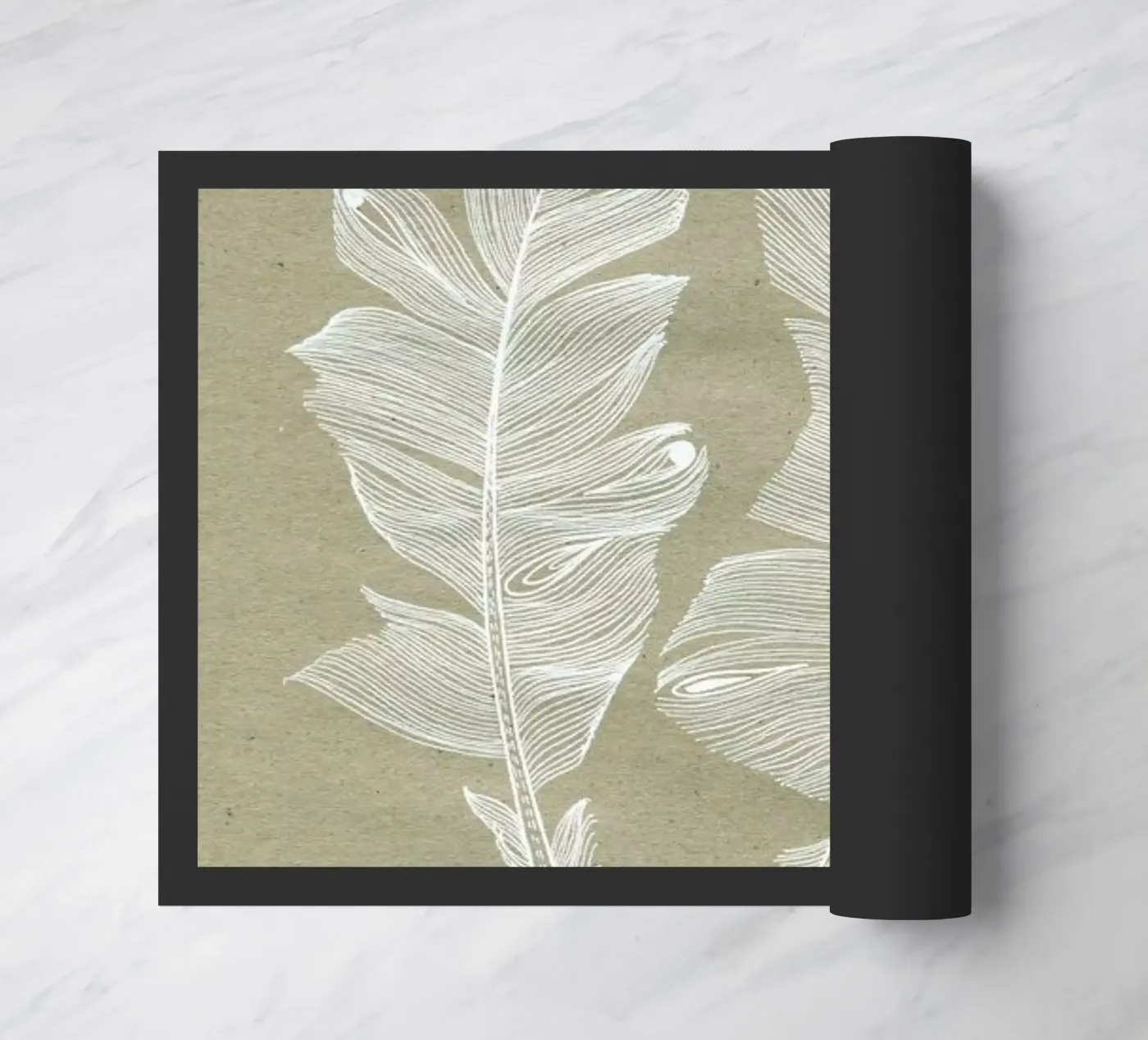 Feathers doormat by youdesignme