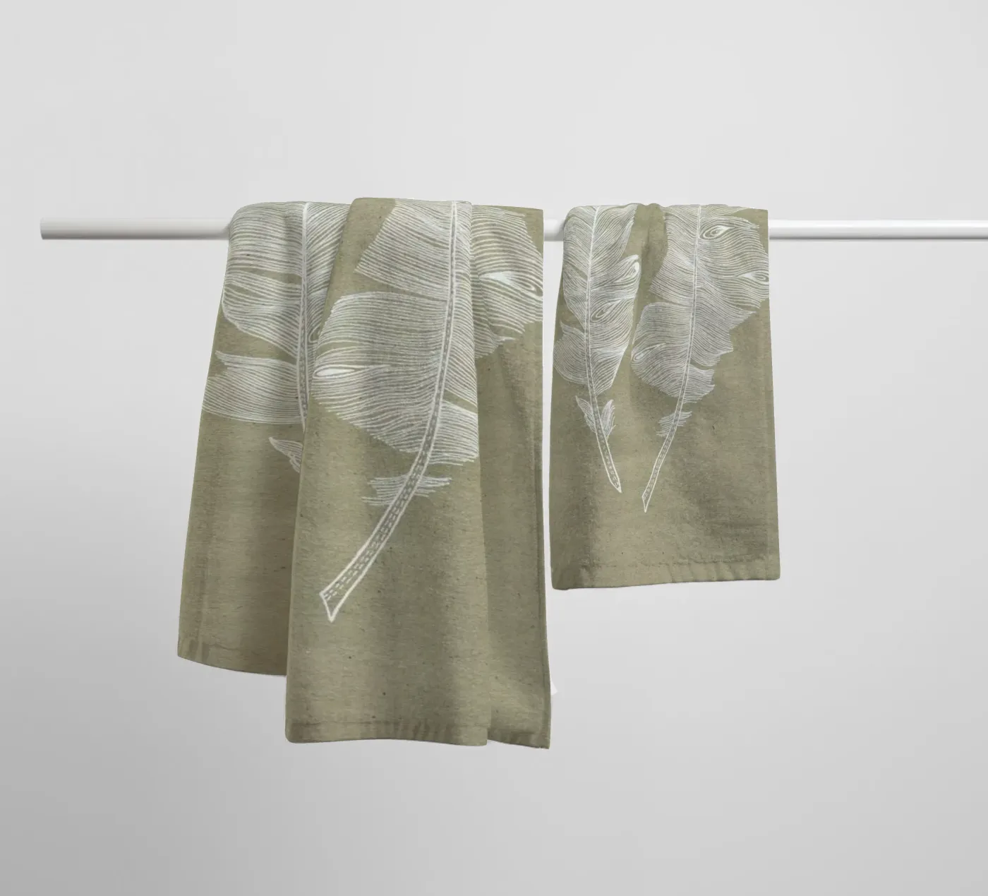 Feathers towel by youdesignme