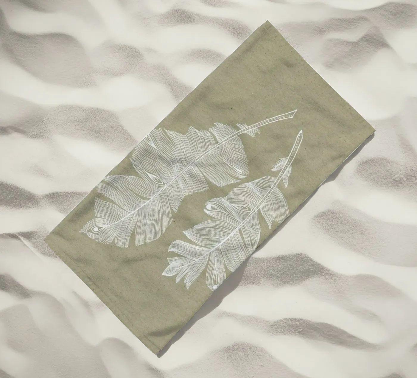 Feathers serviette de plage de youdesignme