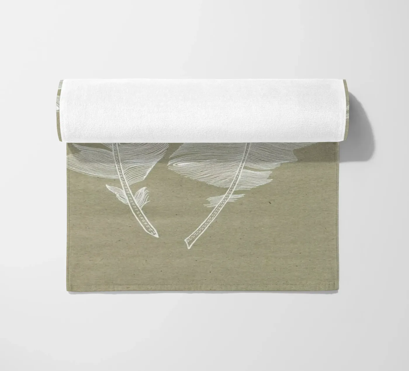 Feathers serviette de plage de youdesignme