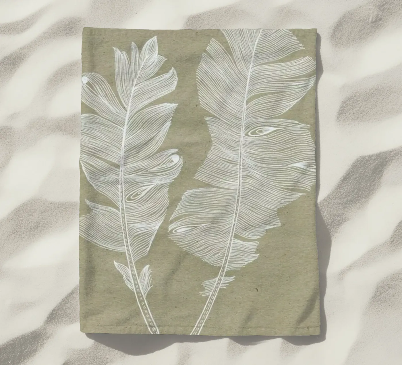 Feathers serviette de plage de youdesignme