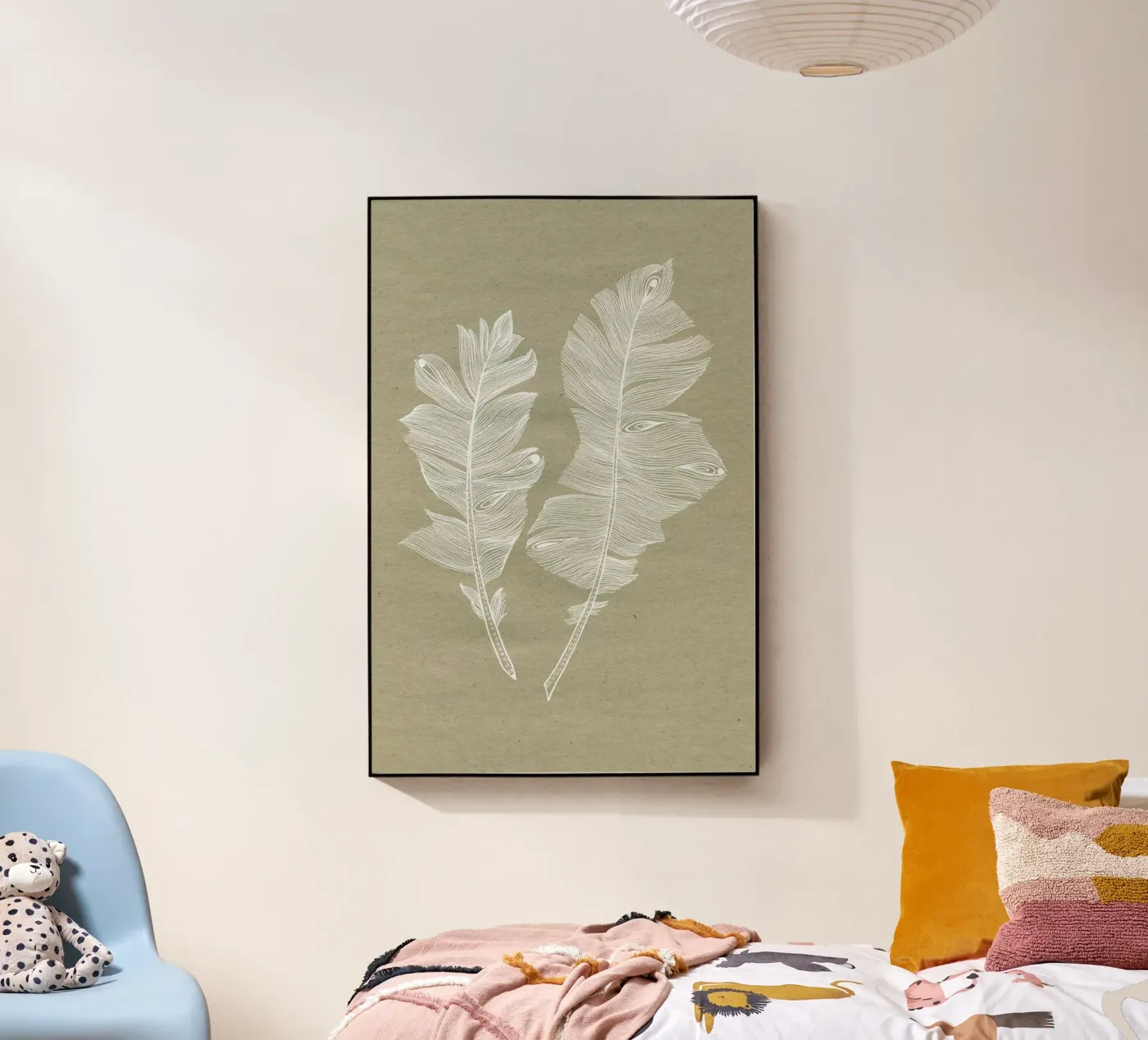 Feathers acrylic glass by youdesignme