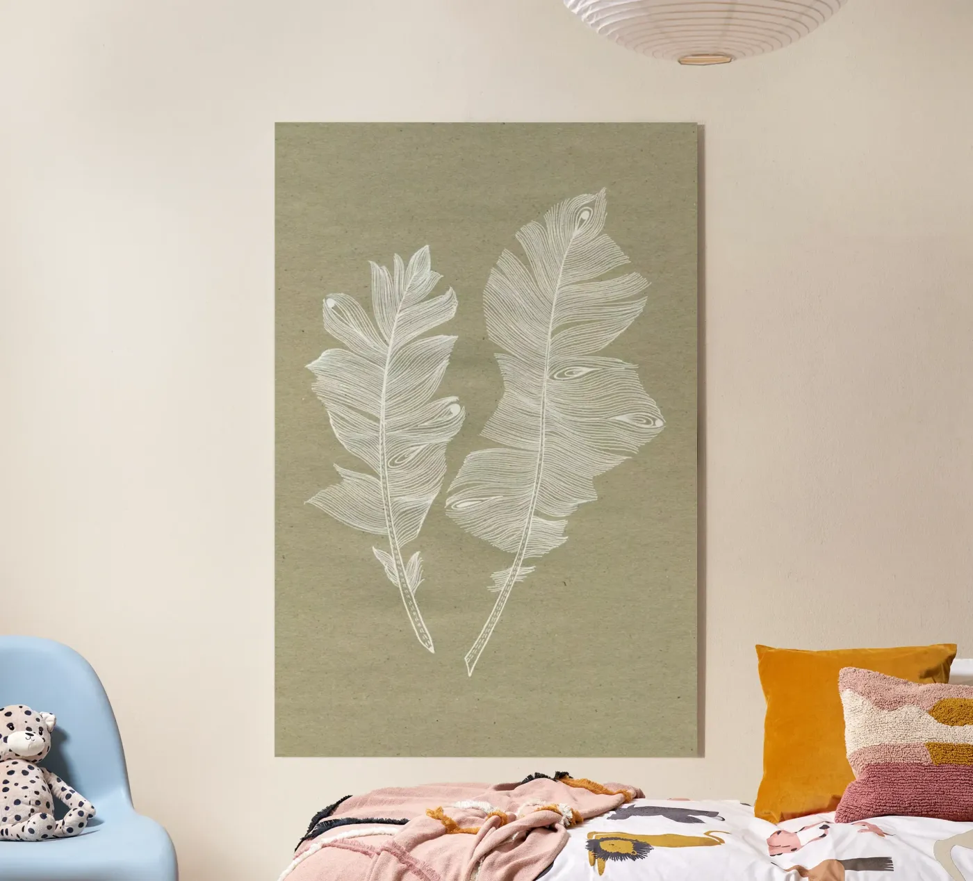 Feathers acrylic glass by youdesignme