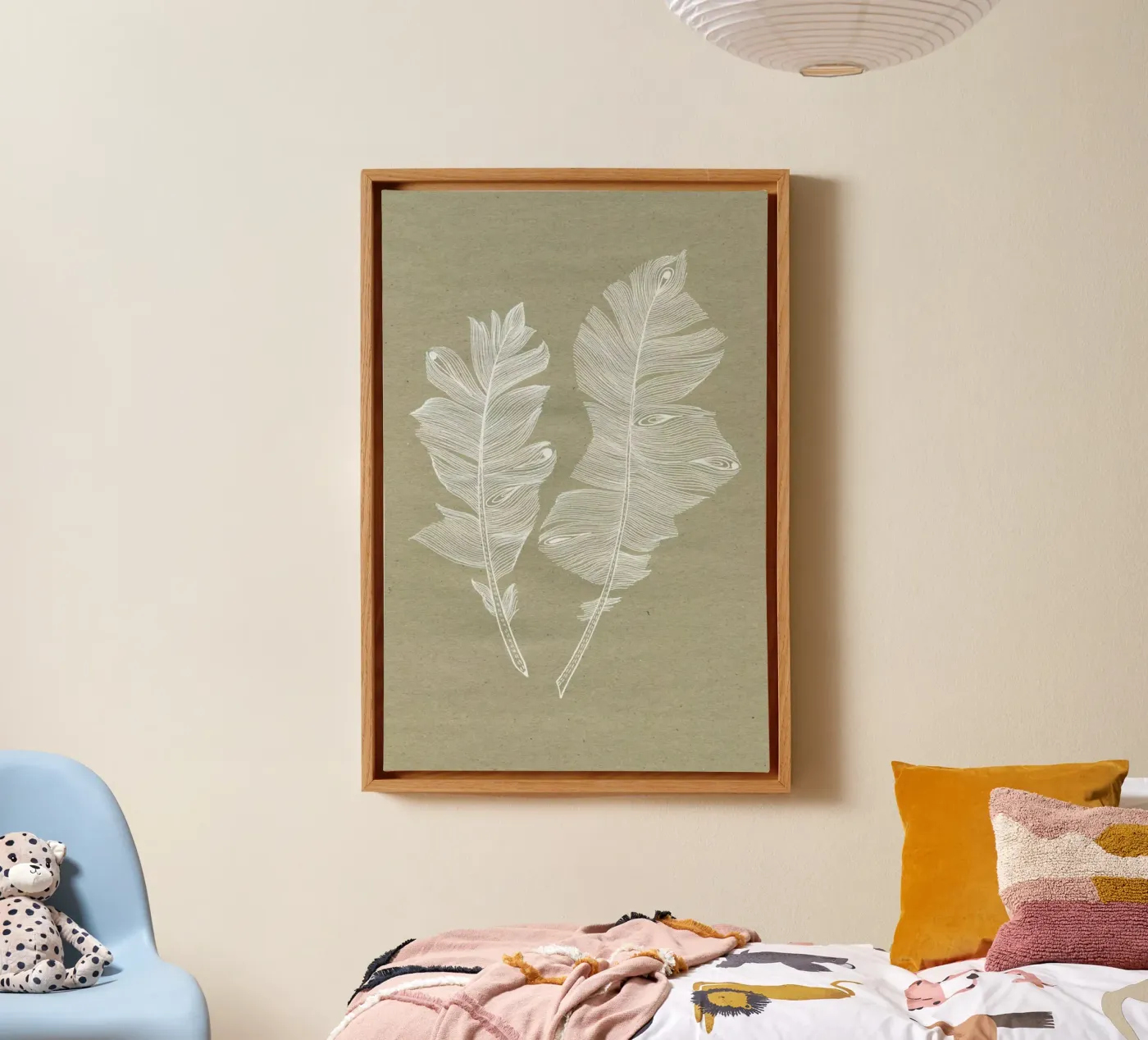 Feathers canvas by youdesignme